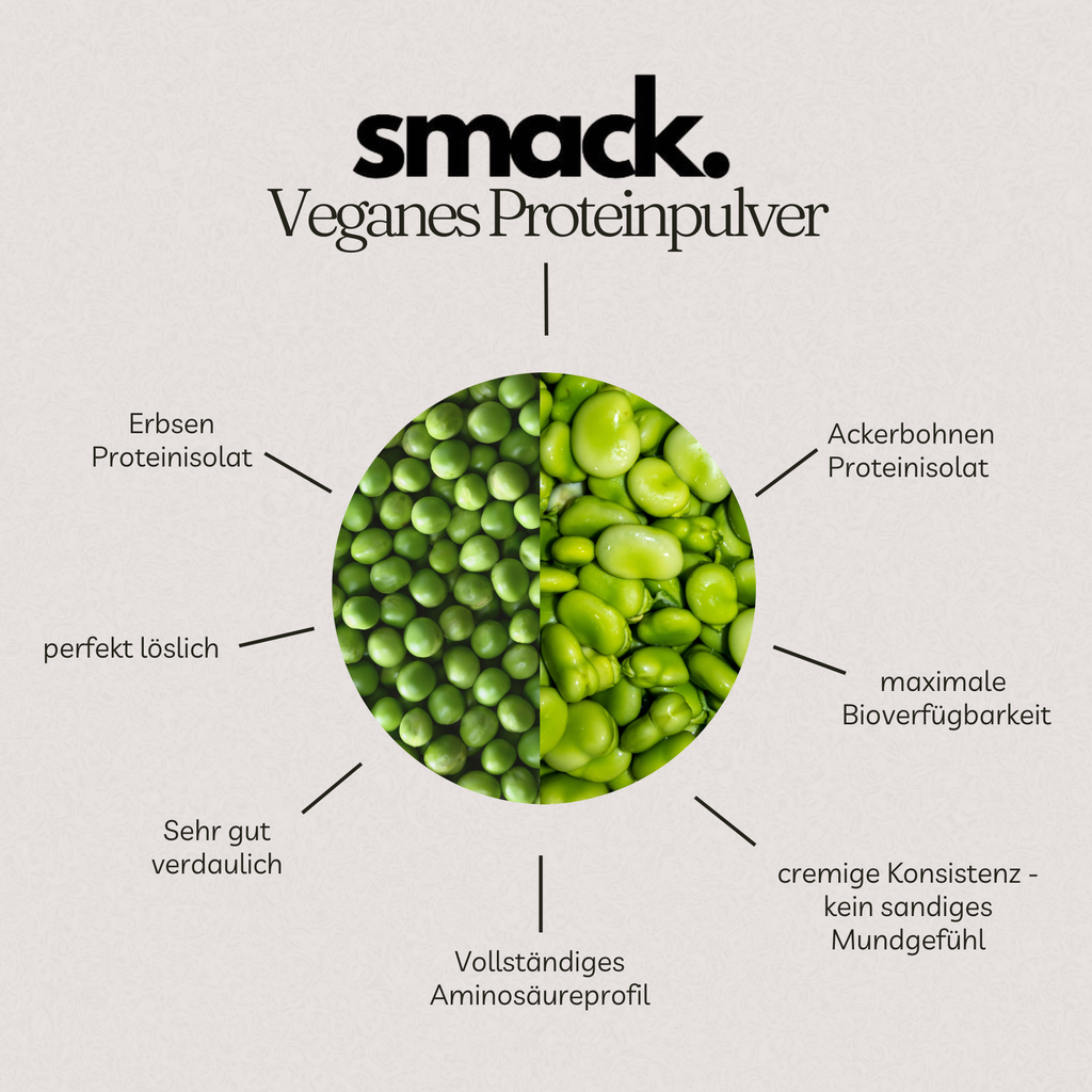 smack. Veganes Proteinpulver Vanille 450 Gramm