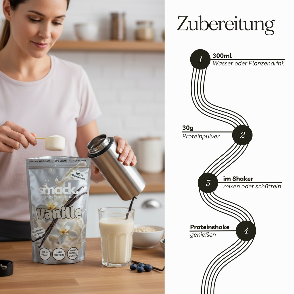 smack. Veganes Proteinpulver Vanille 450 Gramm