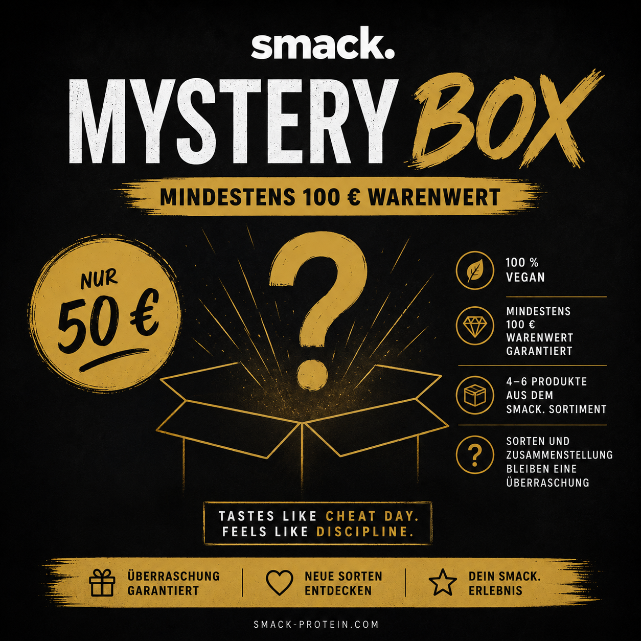 smack. MYSTERY BOX veganes Protein SMALL