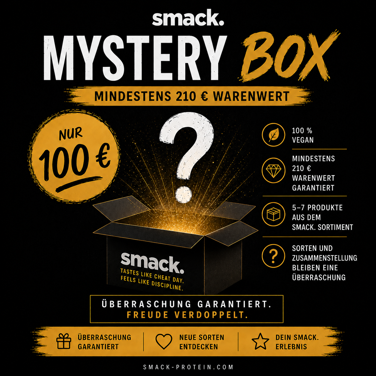 smack. MYSTERY BOX veganes Protein BIG