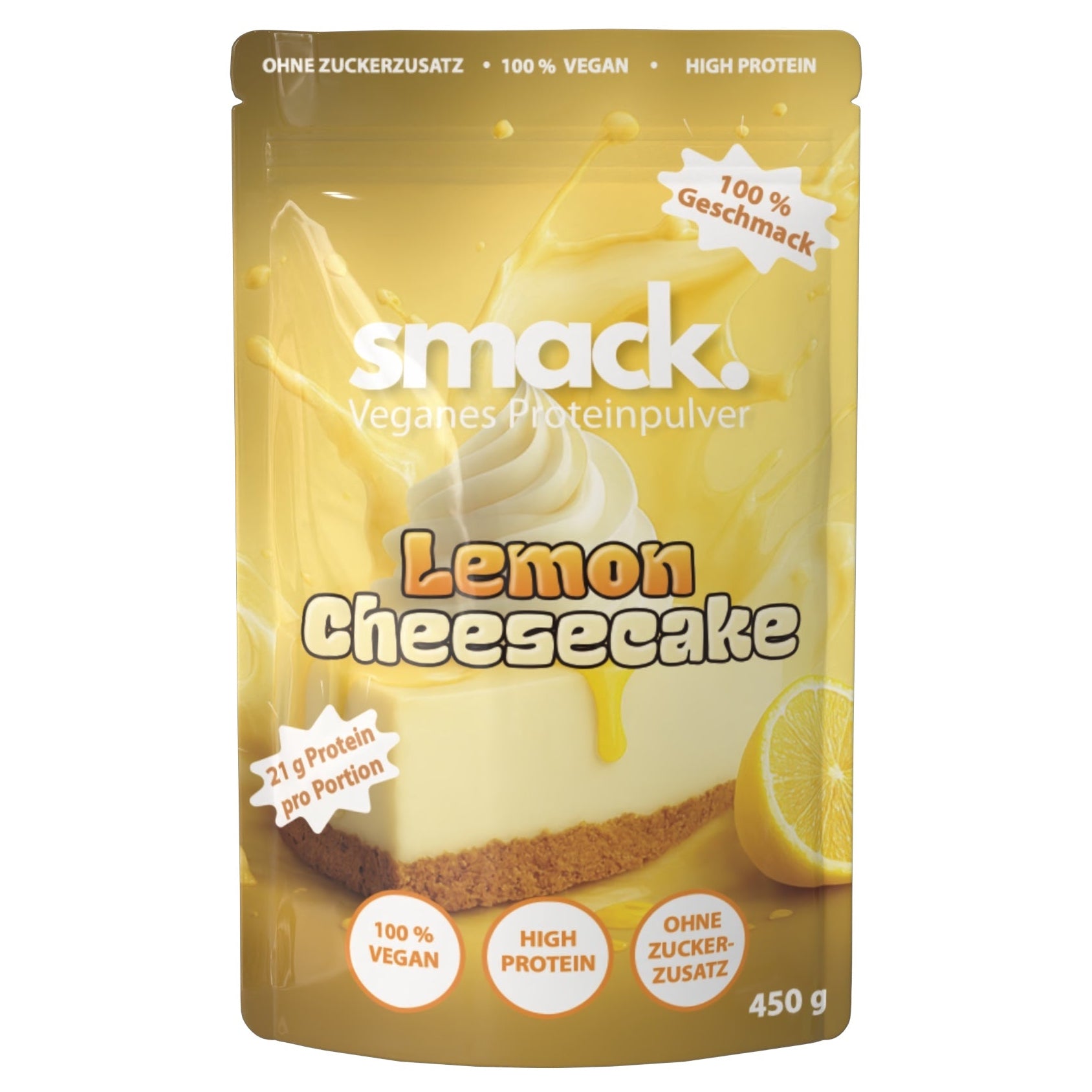 smack. Veganes Proteinpulver Lemon Cheesecake
